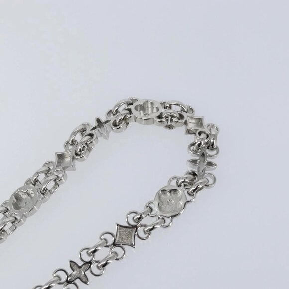 LOUIS VUITTON Chain Shoulder Strap metal 22"" Silver LV Auth 150794 - Picture 9 of 9